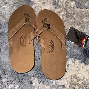 Rainbow Sandals in Dark Brown